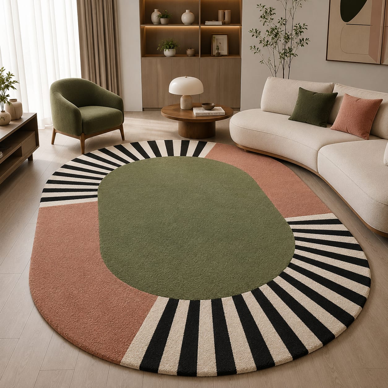 Hand Tufted Wool Round Rug