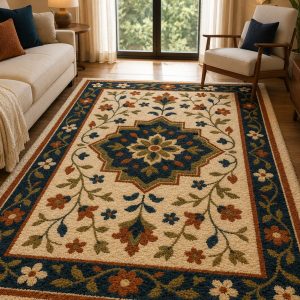 Home Hand Tufted Woolen Modern Brown Shade Carpet