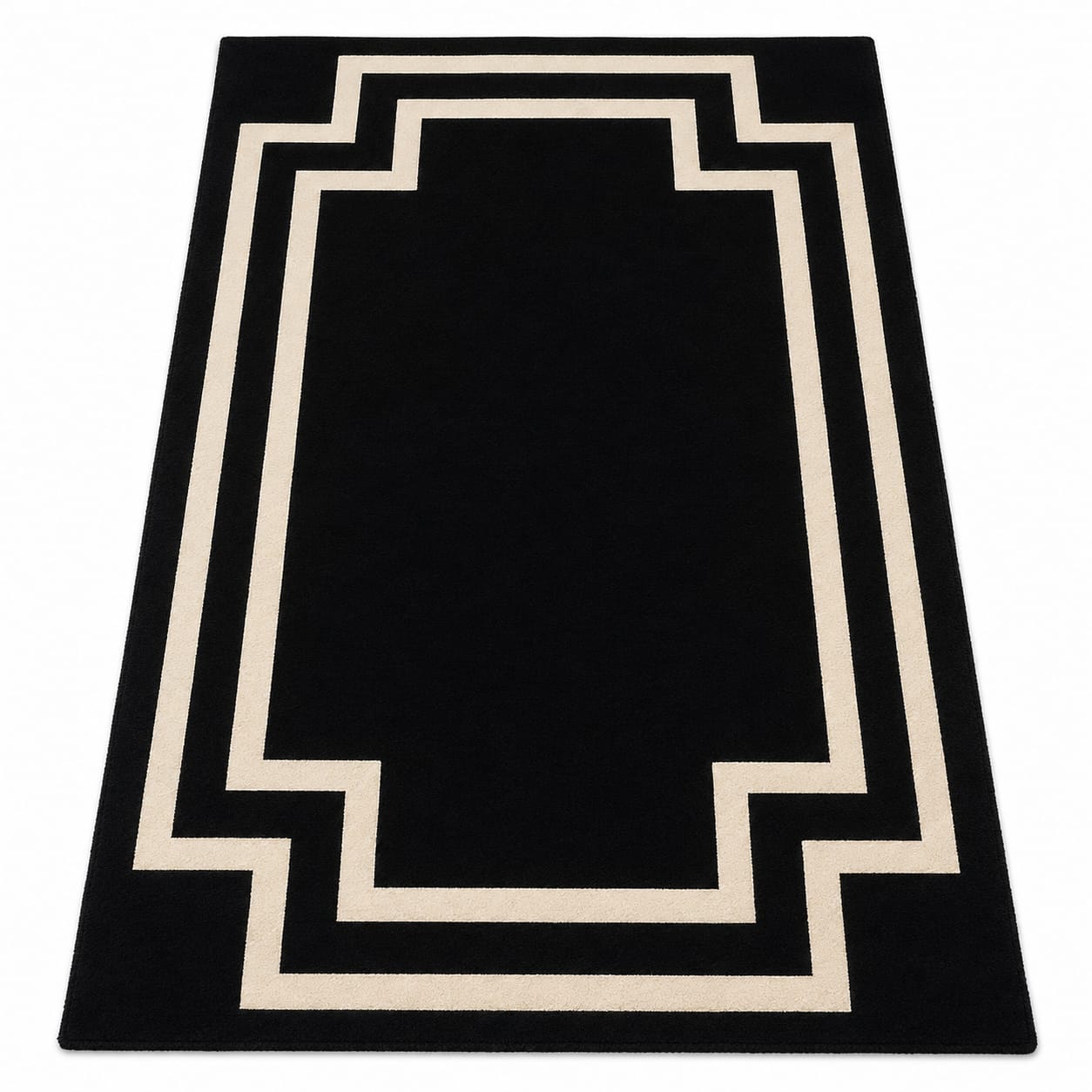 Hand Tufted Modern Soft Black Carpet